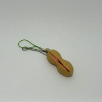 Set 2 jucarii antistres, breloc, in forma de aluna, crem, 6 cm, Vivo FIGURINA-ALUNA